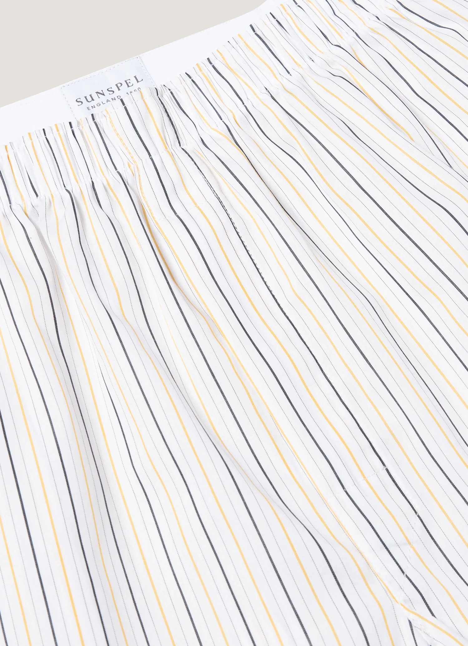 Men's Classic Boxer Short in White/Blue/Yellow - Image 4