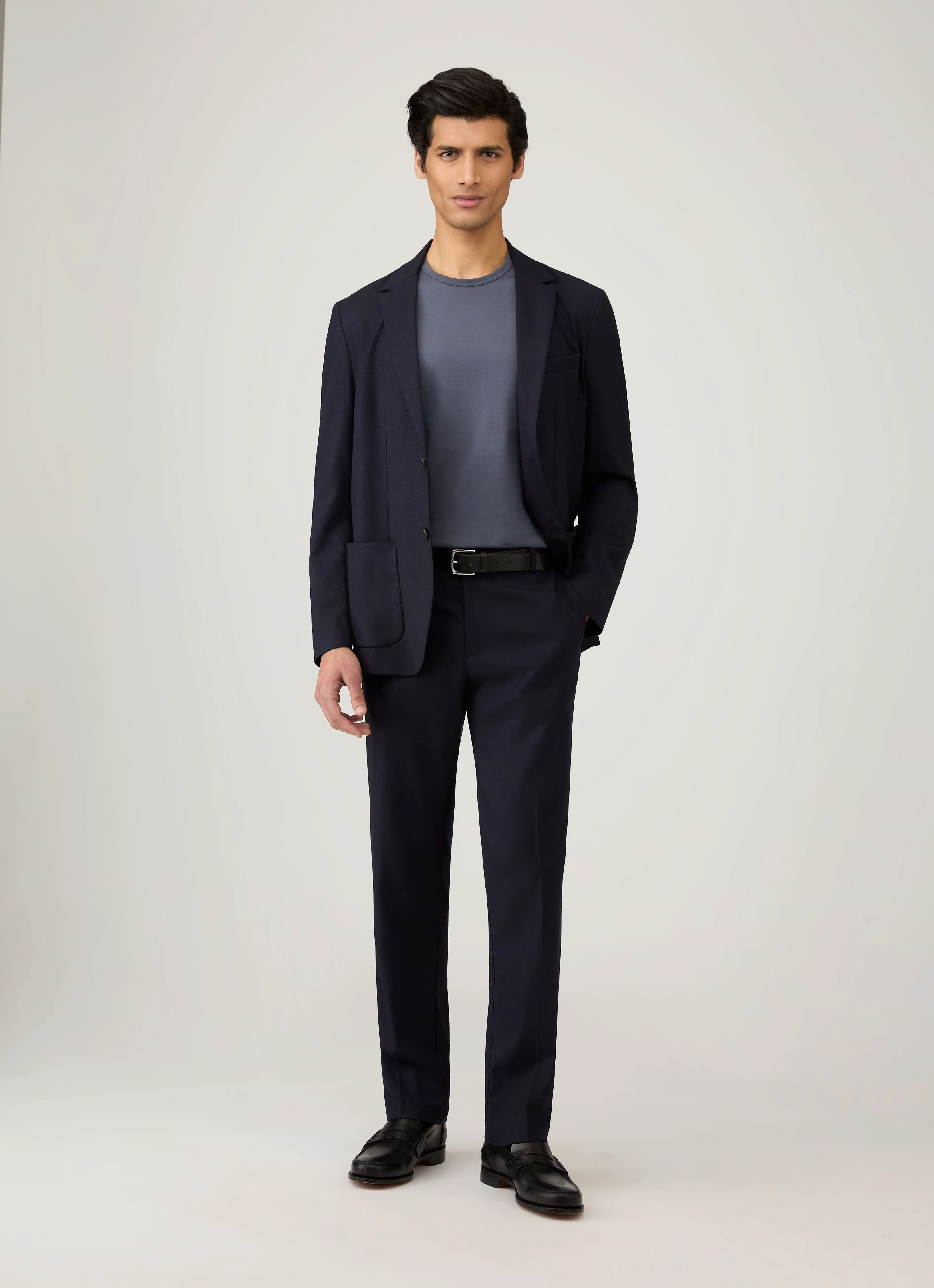 Men's Classic T-shirt in Slate Blue - Image 3