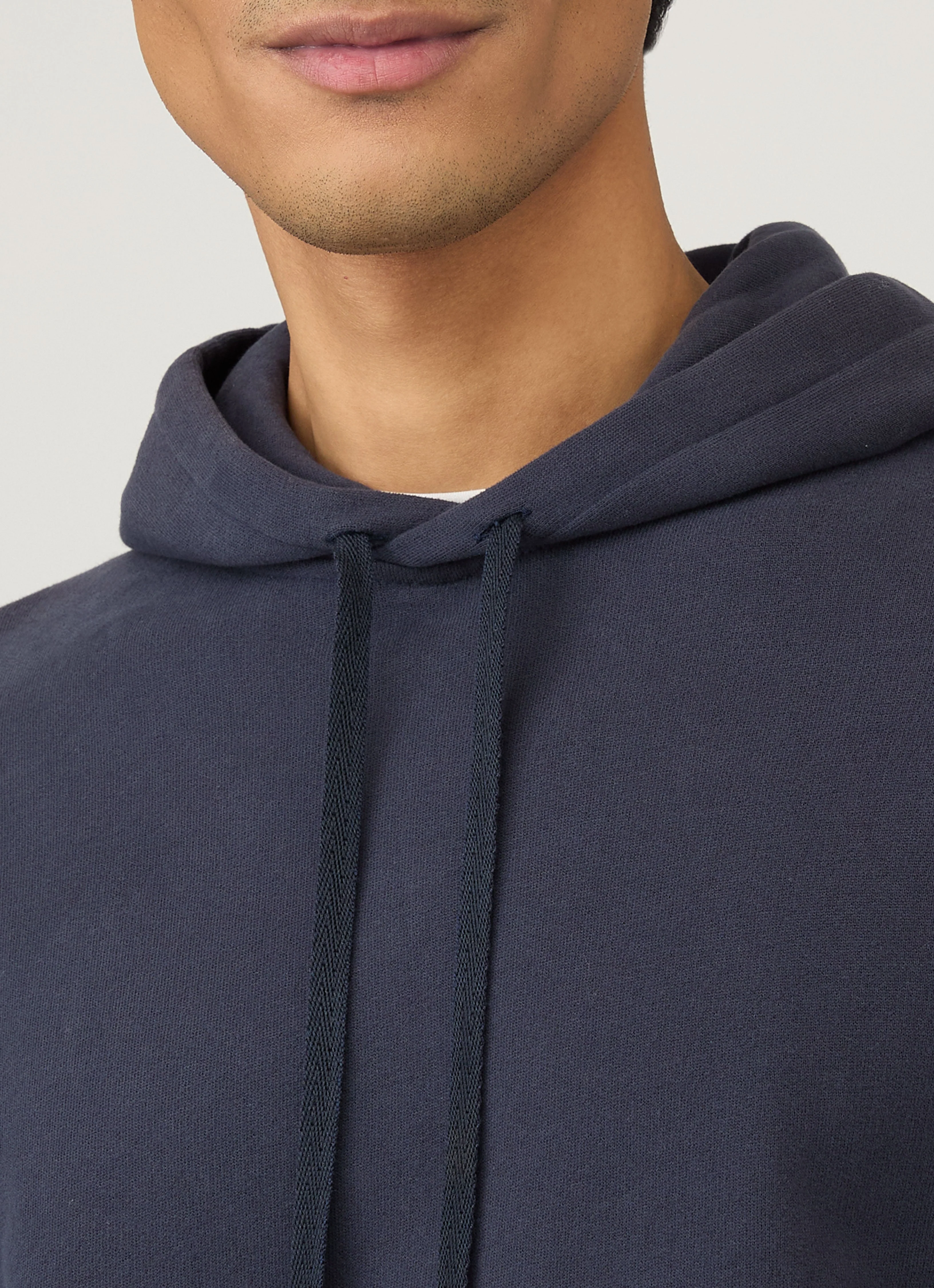 Men's Loopback Hoodie in Navy - Image 6