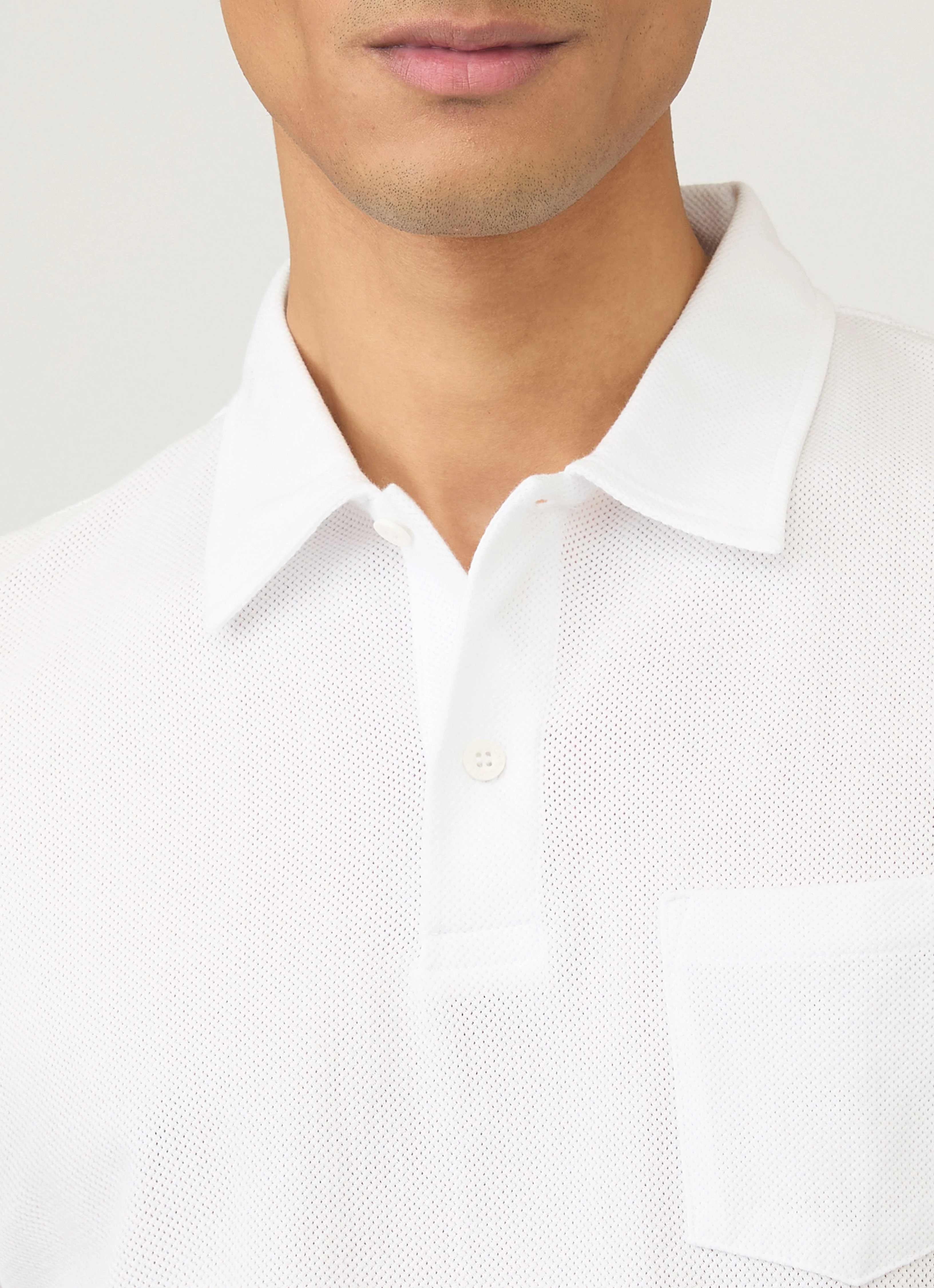Men's Riviera Polo Shirt in White - Image 6