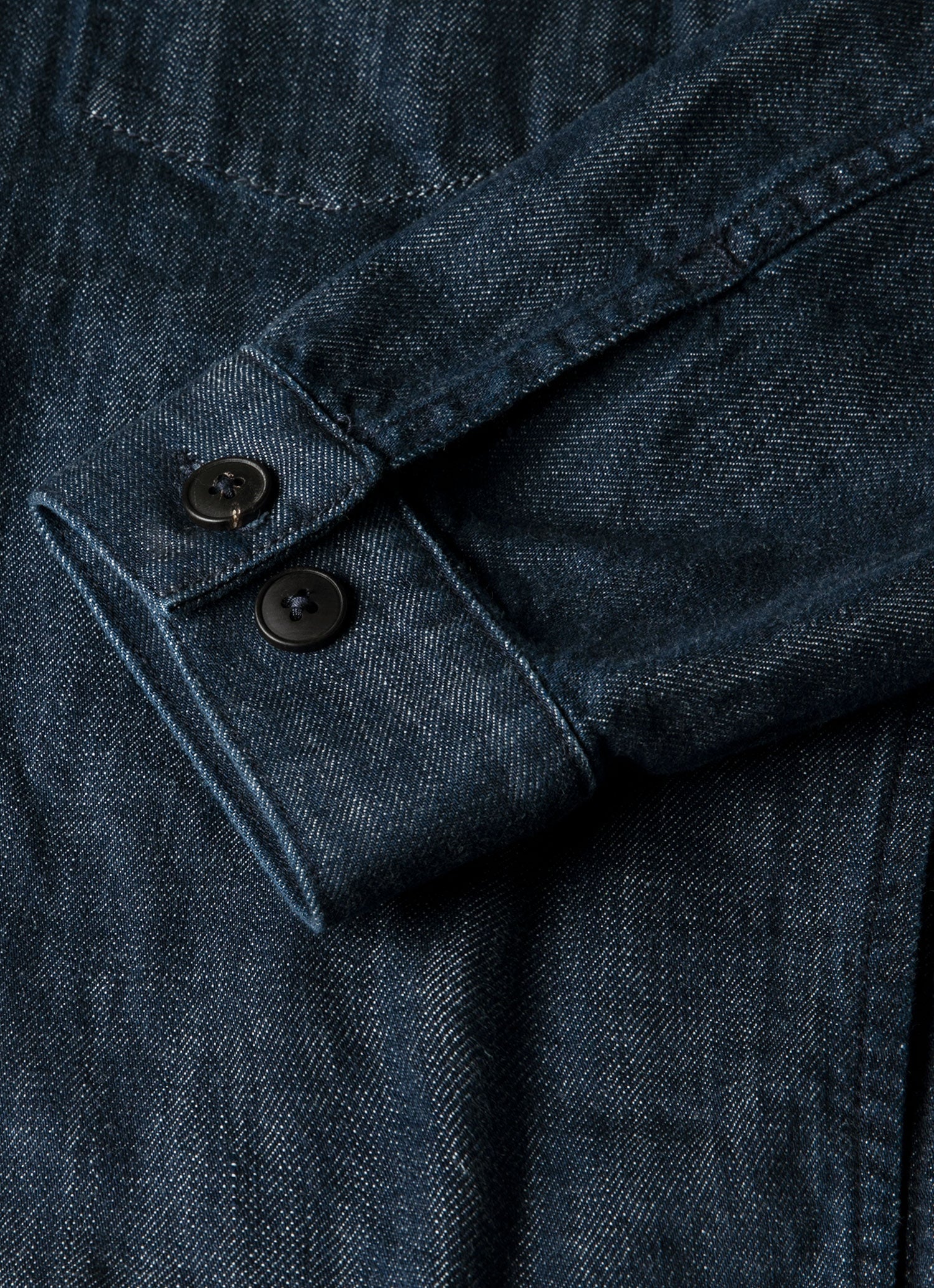 Men's Japanese Denim Jacket in Rinse Wash Denim - Image 7