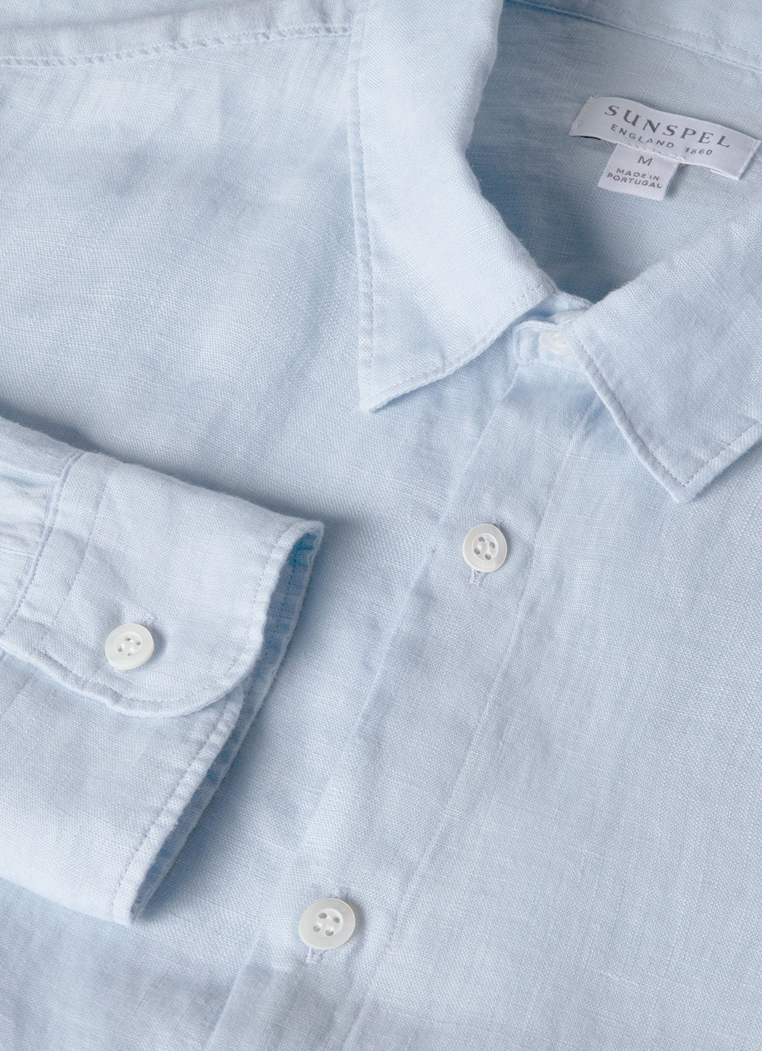 Men's Linen Shirt in Light Blue - Image 4