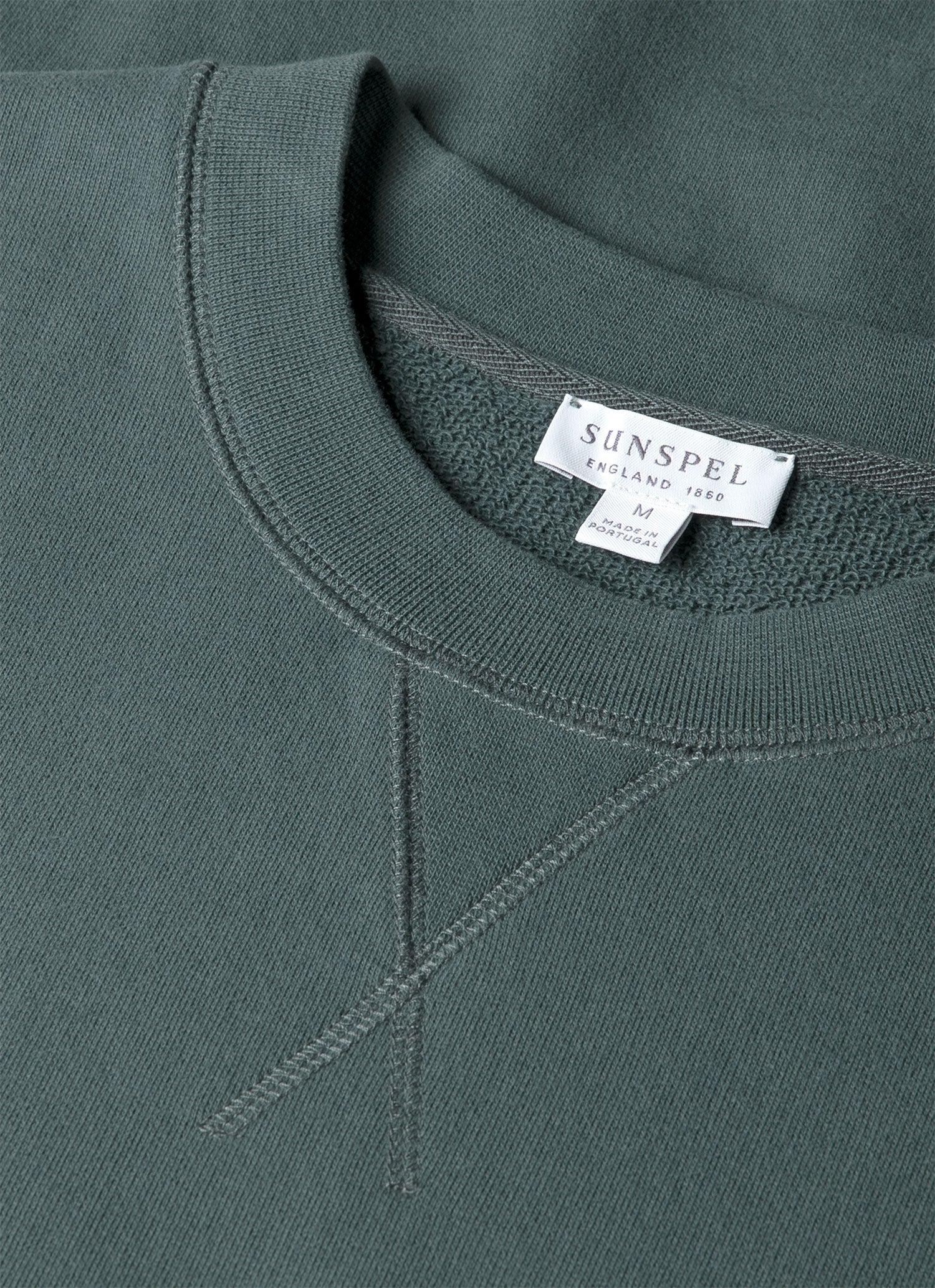 Men's Loopback Sweatshirt in Dark Petrol - Image 4