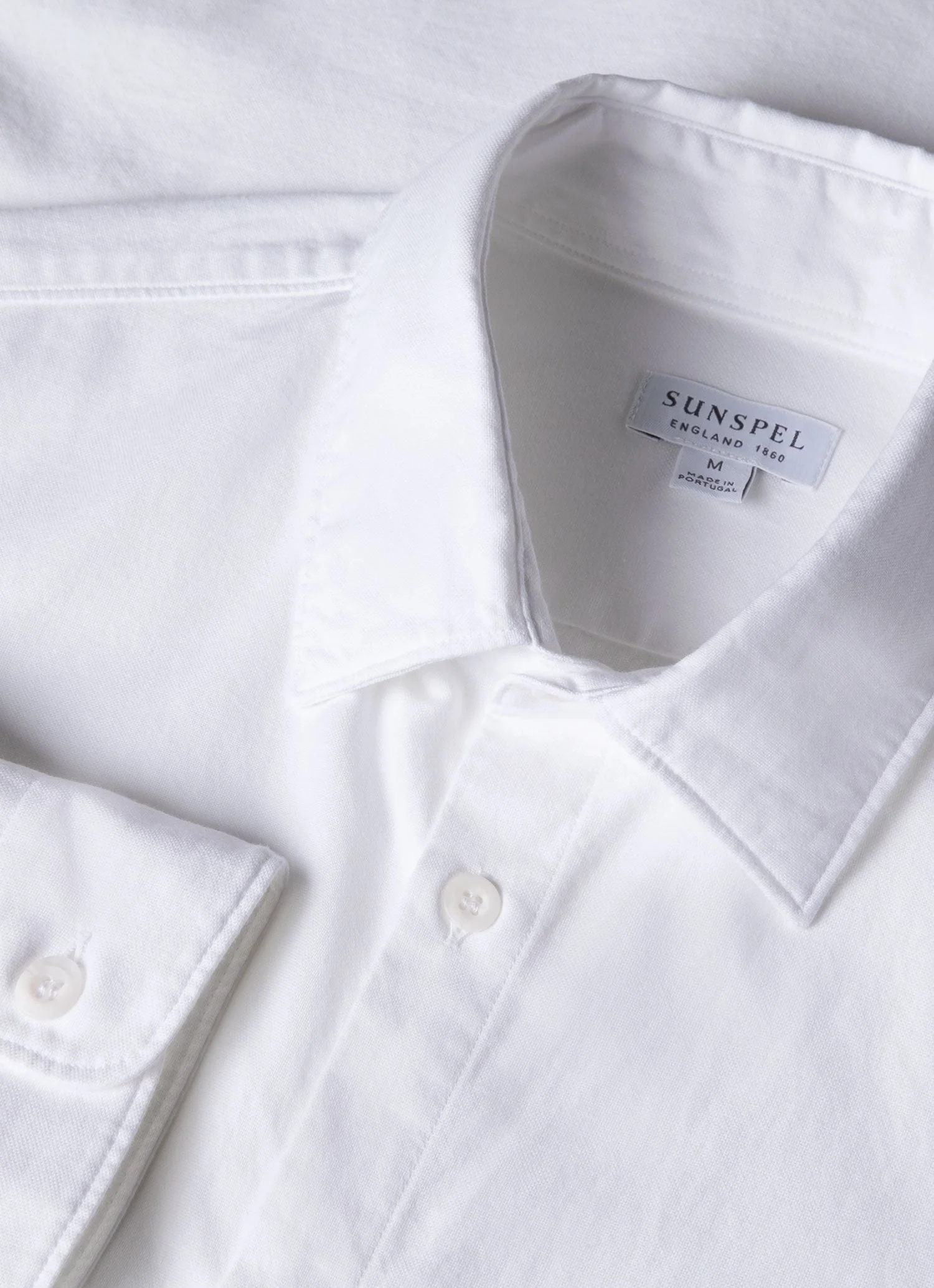 Men's Oxford Shirt in White - Image 4