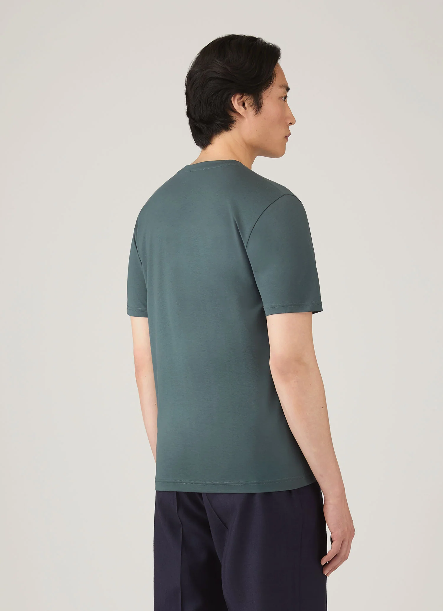 Men's Riviera Midweight T-shirt in Dark Petrol - Image 5
