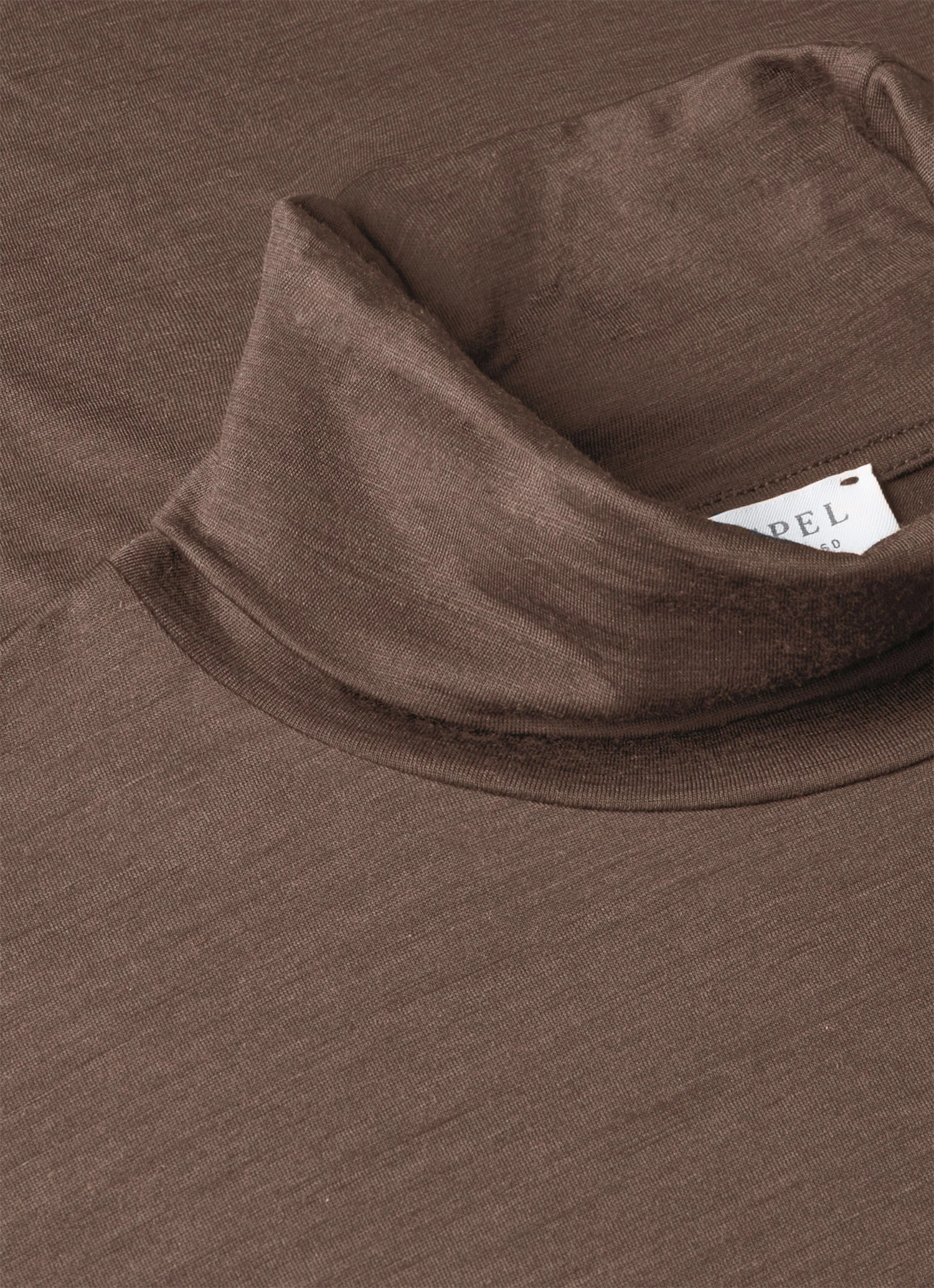 Men's Ultra-Fine Merino Roll Neck in Sandstone - Image 4