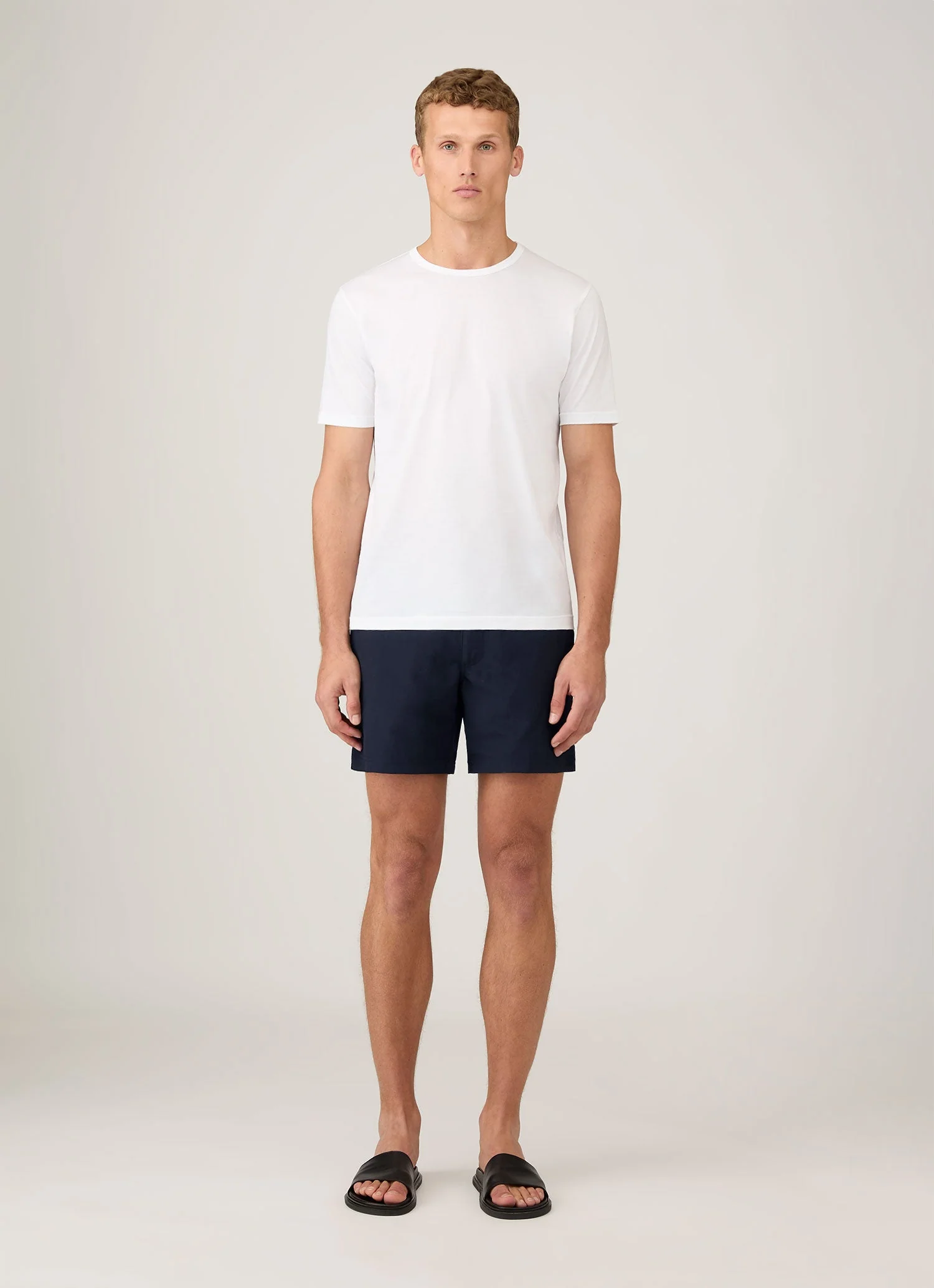 Men's Tailored Swim Short in Navy - Image 3