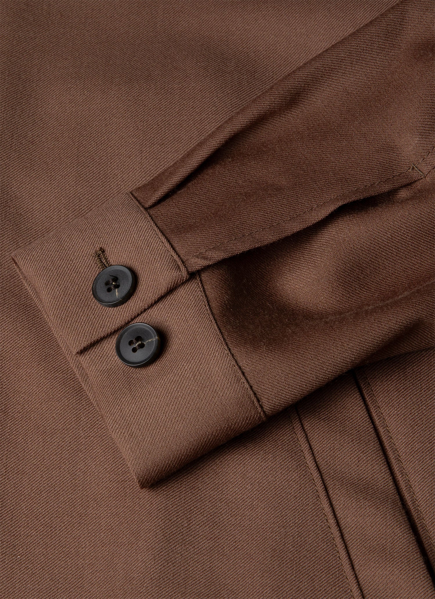 Men's Wool Twill Jacket in Light Brown - Image 7