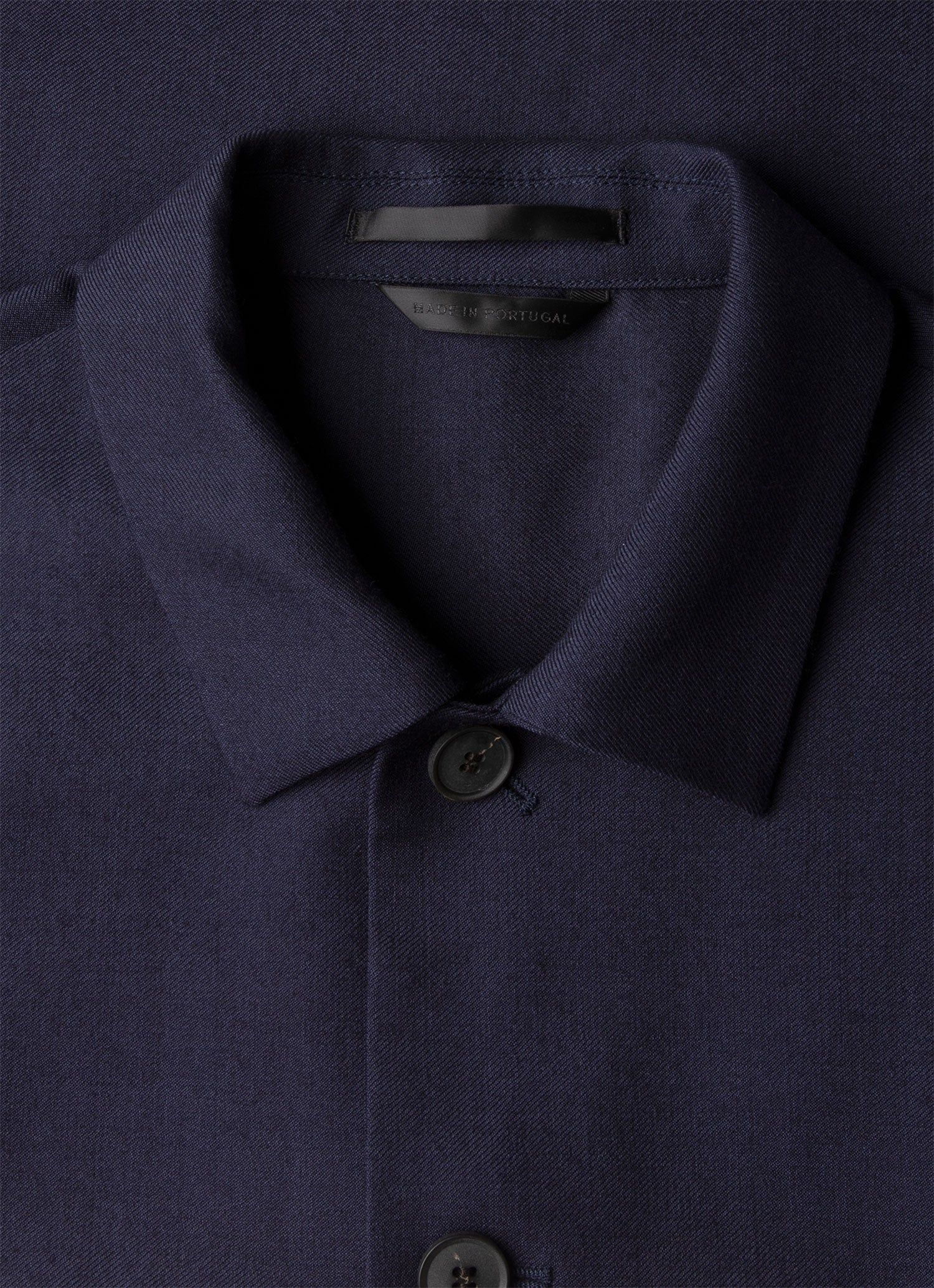 Men's Wool Twill Jacket in Navy - Image 4