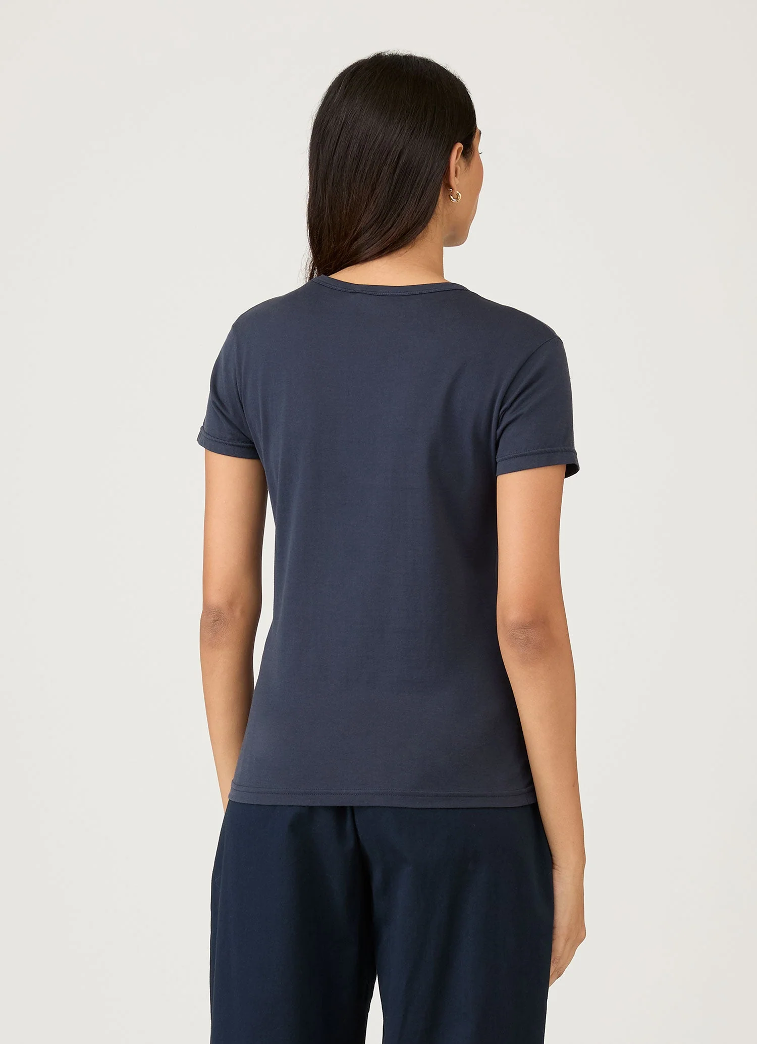 Women's Classic T-shirt in Navy - Image 3