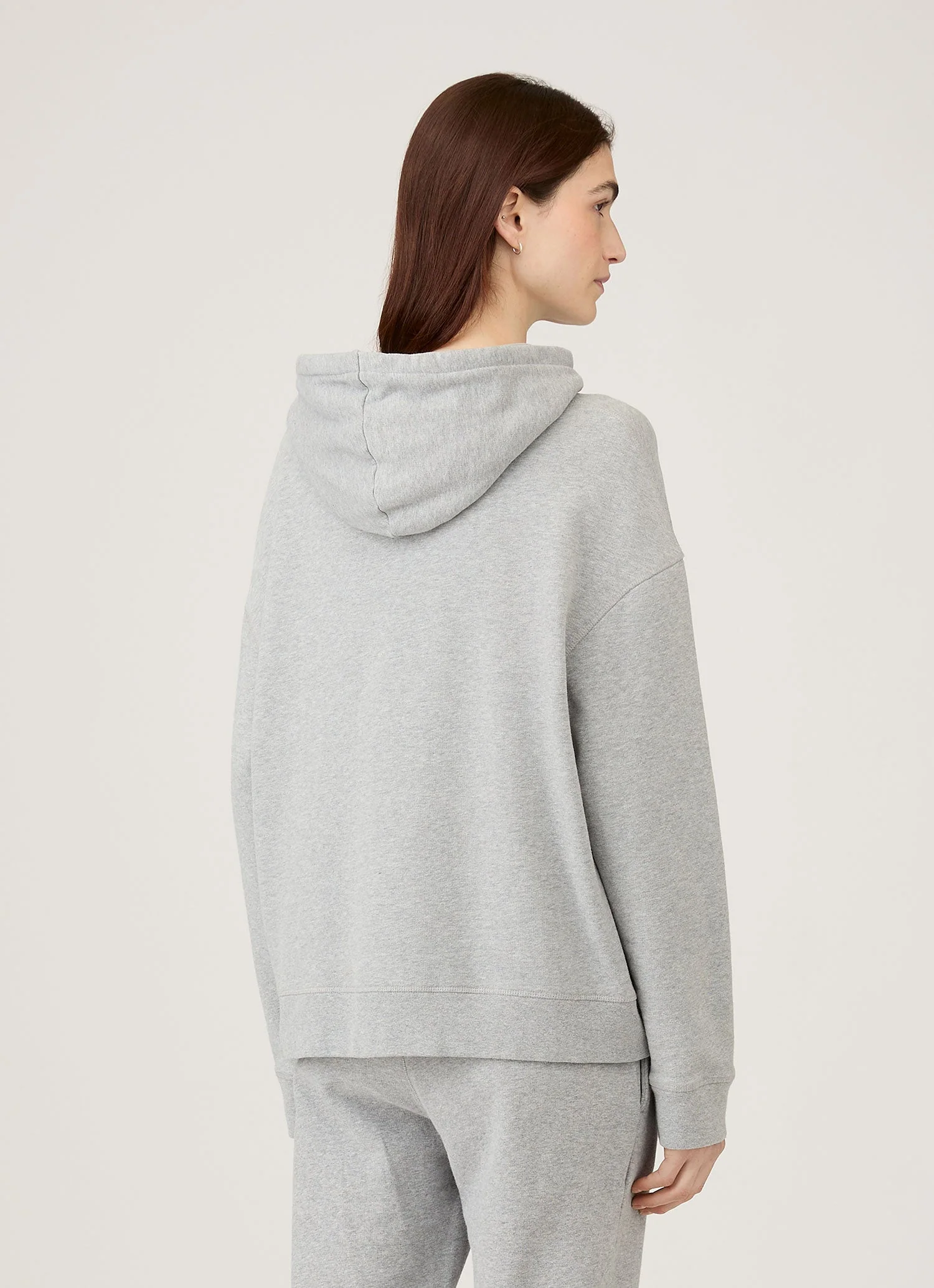Women's Loopback Hoodie in Grey Melange - Image 3