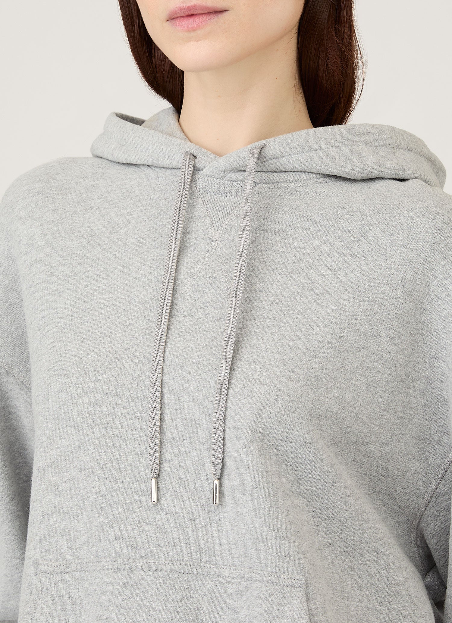Women's Loopback Hoodie in Grey Melange - Image 4